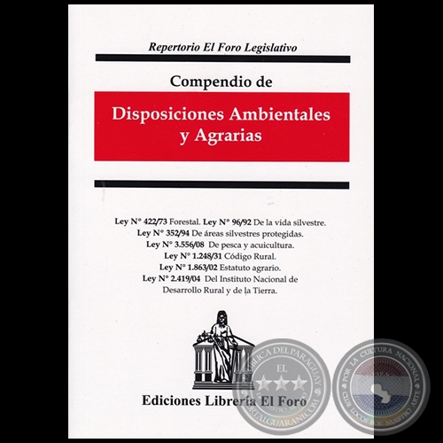 COMPENDIO DE DISPOSICIONES AMBIENTALES Y AGRARIAS - Año 2018